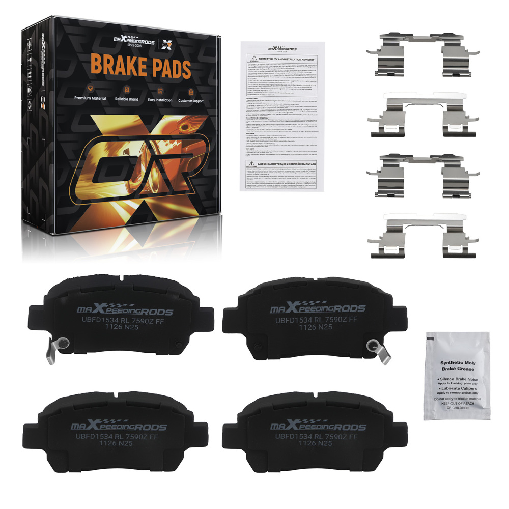 Front Ceramic Brake Pads Set compatible for Scion iQ xA xB compatible for Toyota Celica Echo compatible for Prius D822