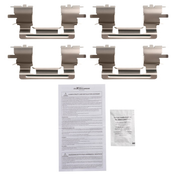 Front Ceramic Brake Pads Set compatible for Lexus GS300 2006/ IS250 2009-2015 w/Hardwares
