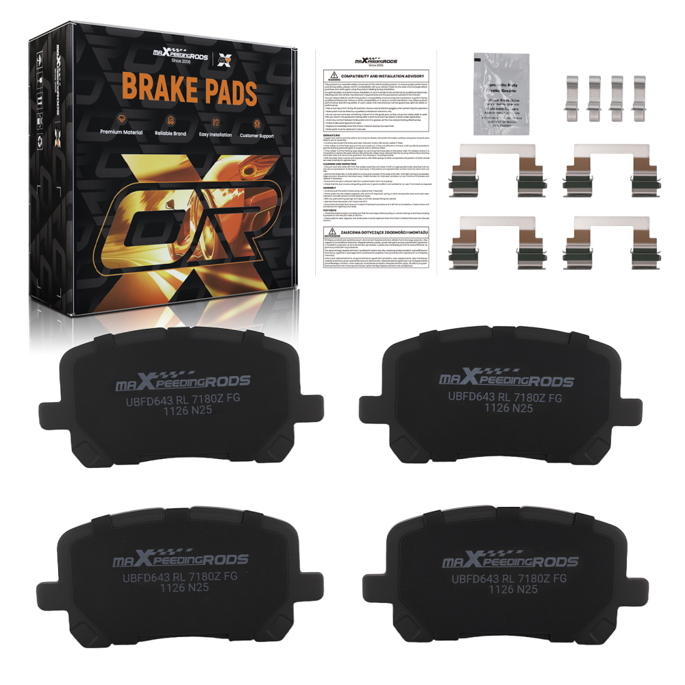 Front Ceramic Brake Pads Set compatible for Pontiac Vibe compatible for Toyota Corolla Matrix 2003-2008