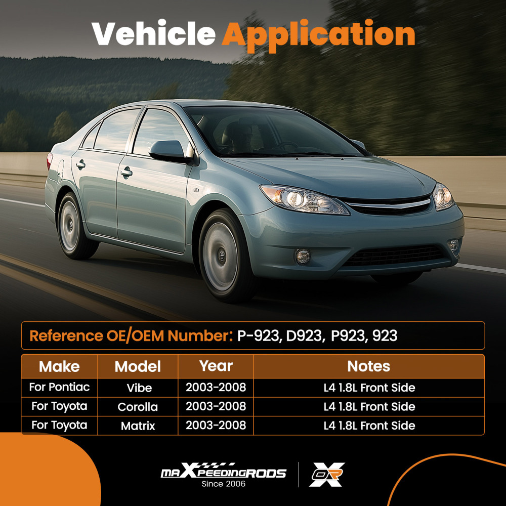 Front Ceramic Brake Pads Set compatible for Pontiac Vibe compatible for Toyota Corolla Matrix 2003-2008