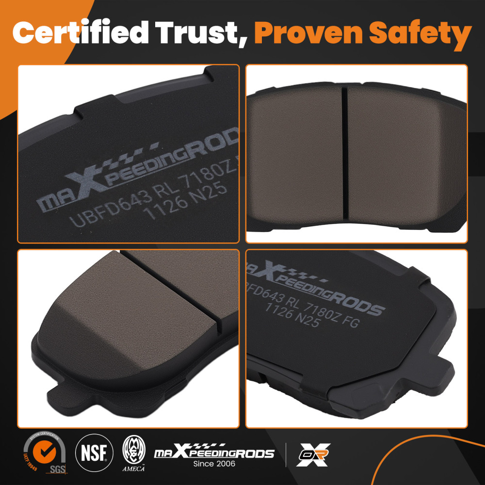 Front Ceramic Brake Pads Set compatible for Pontiac Vibe compatible for Toyota Corolla Matrix 2003-2008