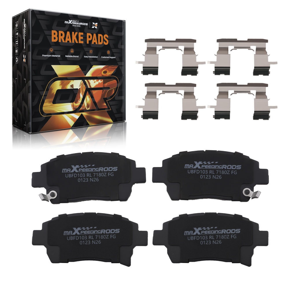 4pcs Front Ceramic Brake Pads Set compatible for Toyota Celica 2000 MR2 Spyder 2000-2005