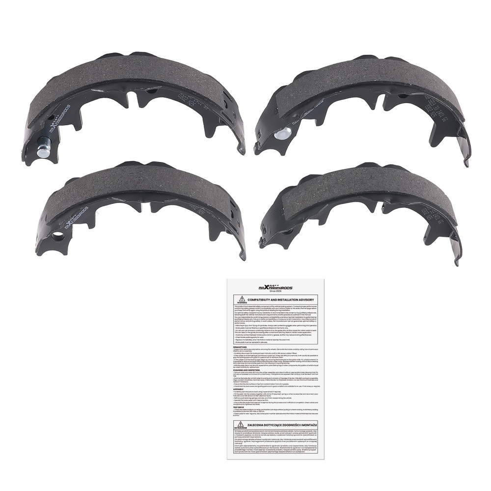 Rear Parking Brake Shoe Set compatible for Lexus ES300 1992-2003/ES330 2004-2006 SH-859
