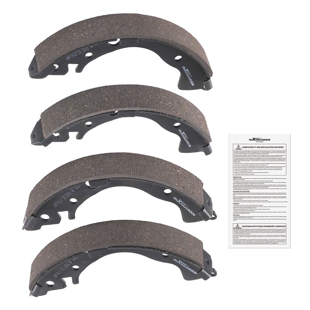 Rear Brake Shoes Set compatible for Honda Fit 2009-2020 Insight 2010-2014 SH-913 S913