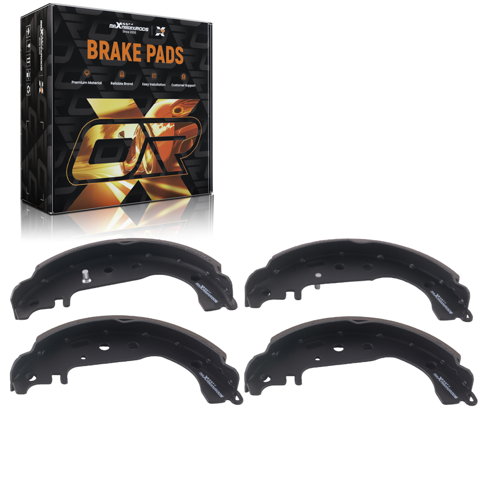4pcs Rear Brake Shoe Set compatible for Toyota Prius 2009 compatible for Yaris 2006-2014 S917 w/Pad Shims
