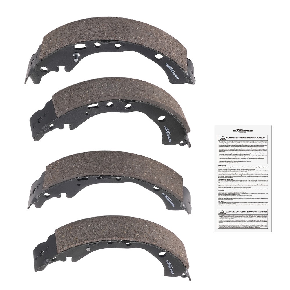 Rear Brake Shoes Kit compatible for Scion iQ 2013/xD 2008-2014 compatible for Toyota Corolla 2009-2019