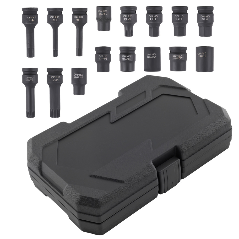 16pcs Brake DiscCaliper Socket Set compatible for VW Audi Benz compatible for BMW Porsche