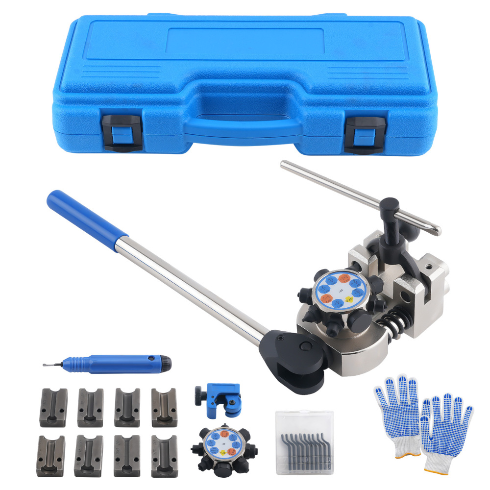 Brake Line Flaring Tool Kit 45°37° Single Bubble Double Flare 3/16~3/8 Tubes