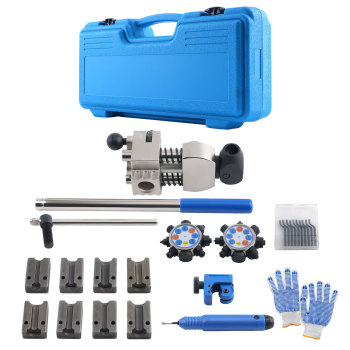 37° 45° Brake Flaring Kit Double Flare Tool 3/16-3/8 Steel Dies Set