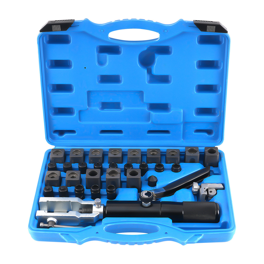 45° Brake Flaring Kit Hydraulic Fuel Line compatible for GM Dies 3/16 1/4 3/8 1/2 Cutter