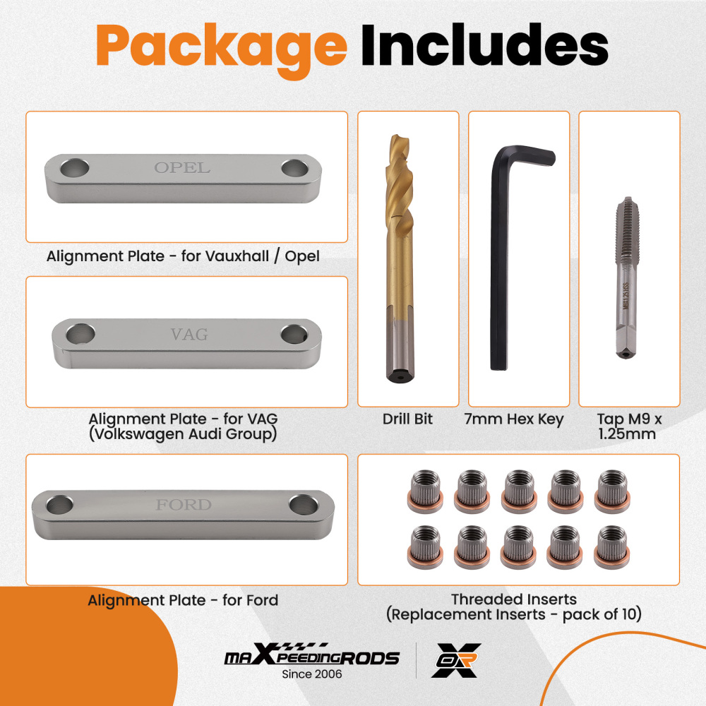 Brake Caliper Slide Bolt Thread Repair Kit Guide Bolt Calliper Core Drill