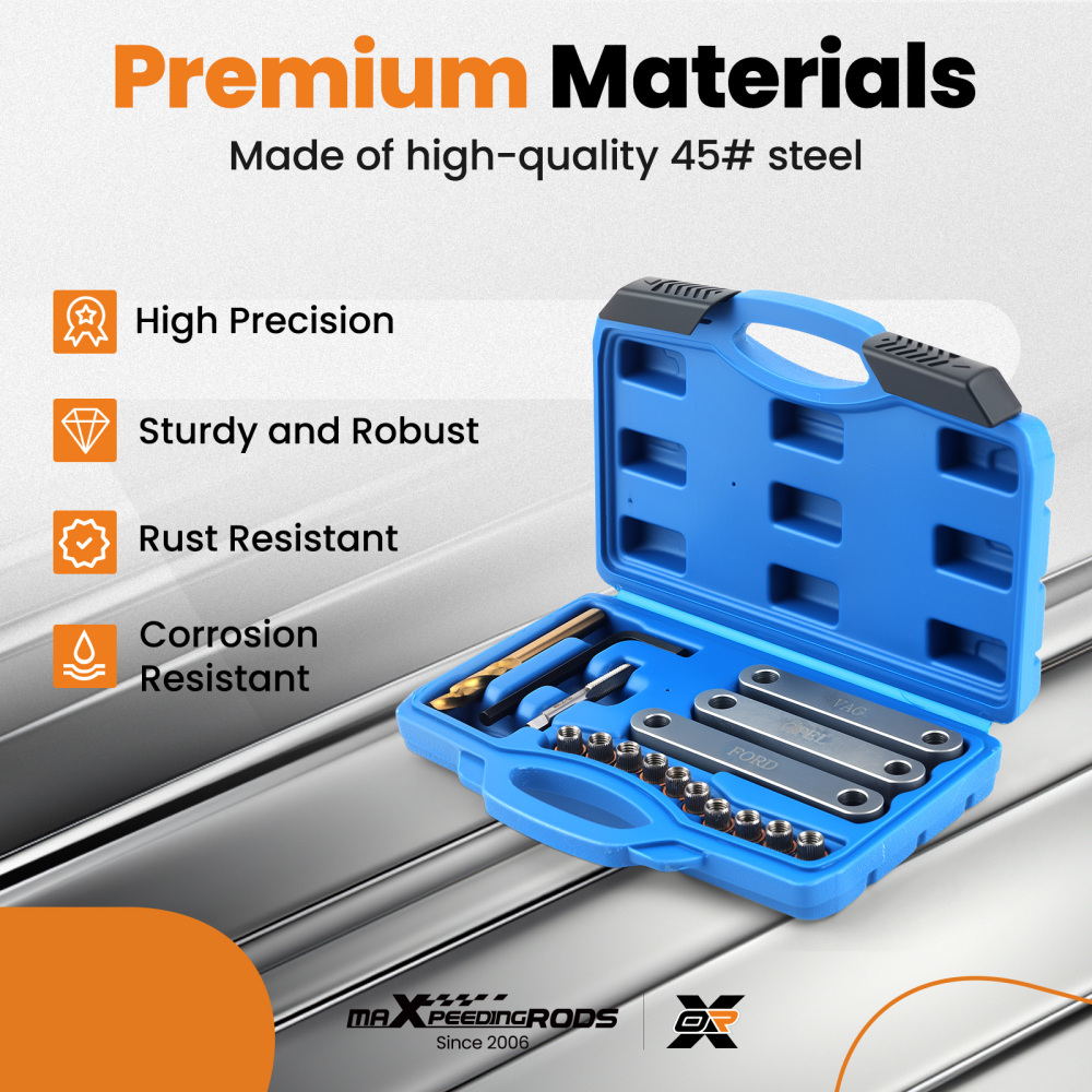 Brake Caliper Slide Bolt Thread Repair Kit Guide Bolt Calliper Core Drill