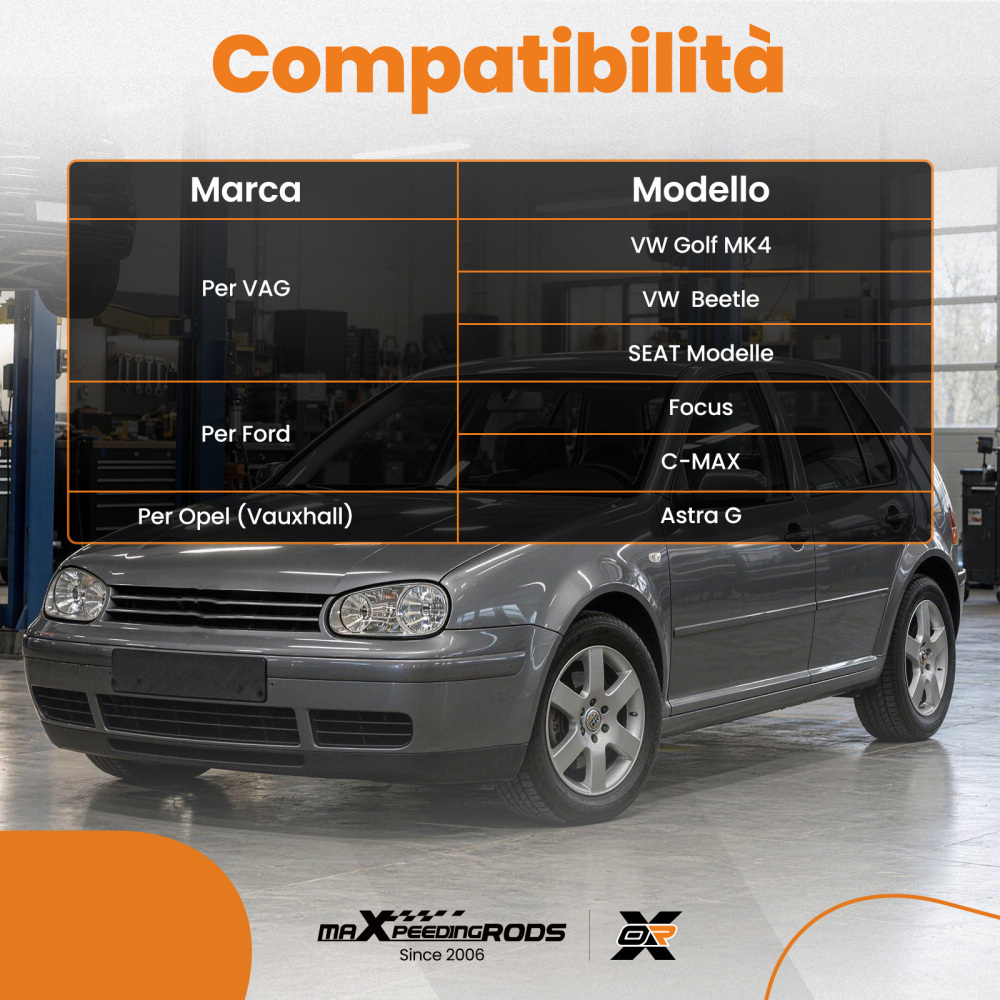 Kit Attrezzi M9x1.25mm Pinza Freno compatibile per Ford Focus compatibile per VW Beetle compatibile per Golf 4 Seat Skoda