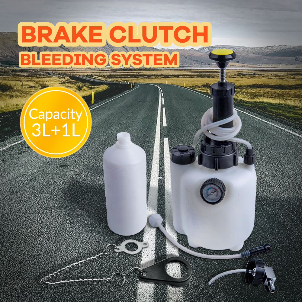 Nuovo Kit attrezzi spurgo liquido freni 3 L plastica robusta Clutch Bleeder