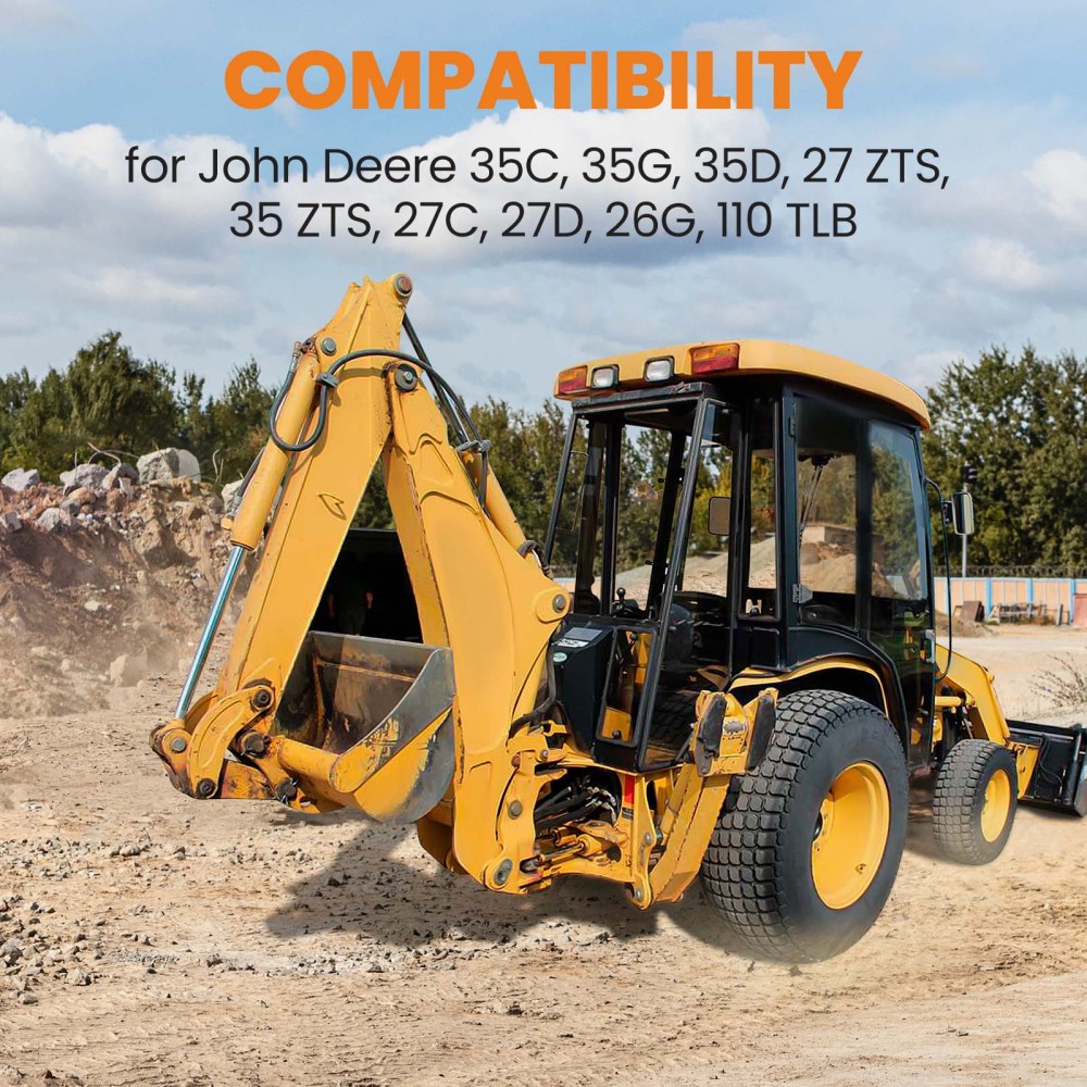 QUICK CHANGE BUCKET ATTACHMENT EARS compatible for John Deere 27 35 D C G Zts 110 Tlb