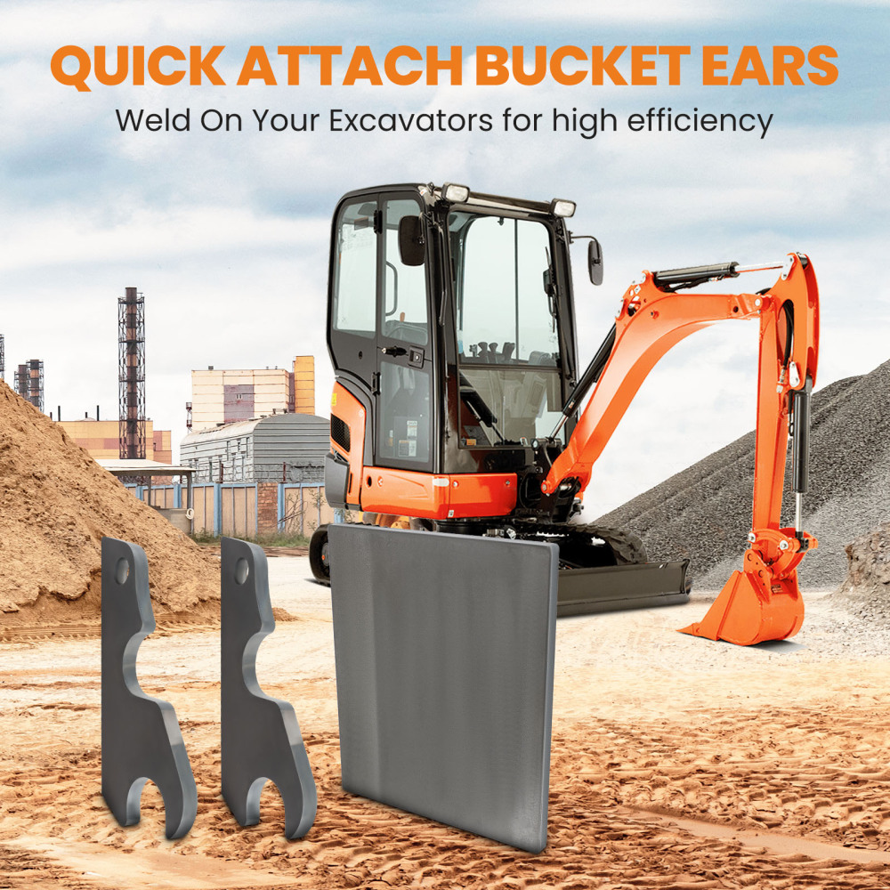 Excavator Quick Change Adaptor Ears Mount Plate compatible for Kubota KX040 KX71 KX033 U35