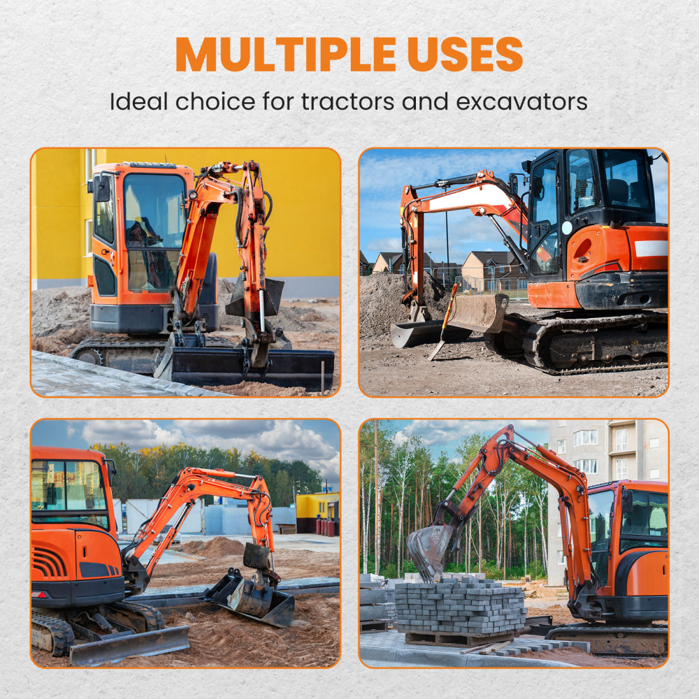 Excavator Quick Change Adaptor Ears Mount Plate compatible for Kubota KX040 KX71 KX033 U35