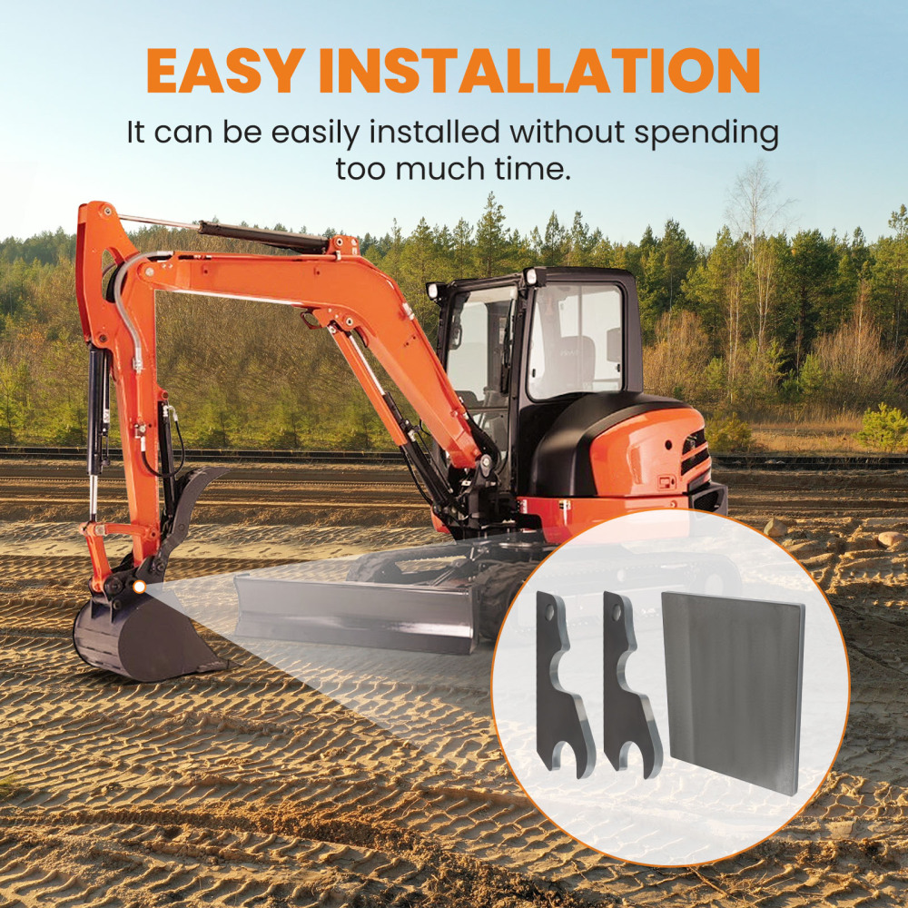 Excavator Quick Change Adaptor Ears Mount Plate compatible for Kubota KX040 KX71 KX033 U35