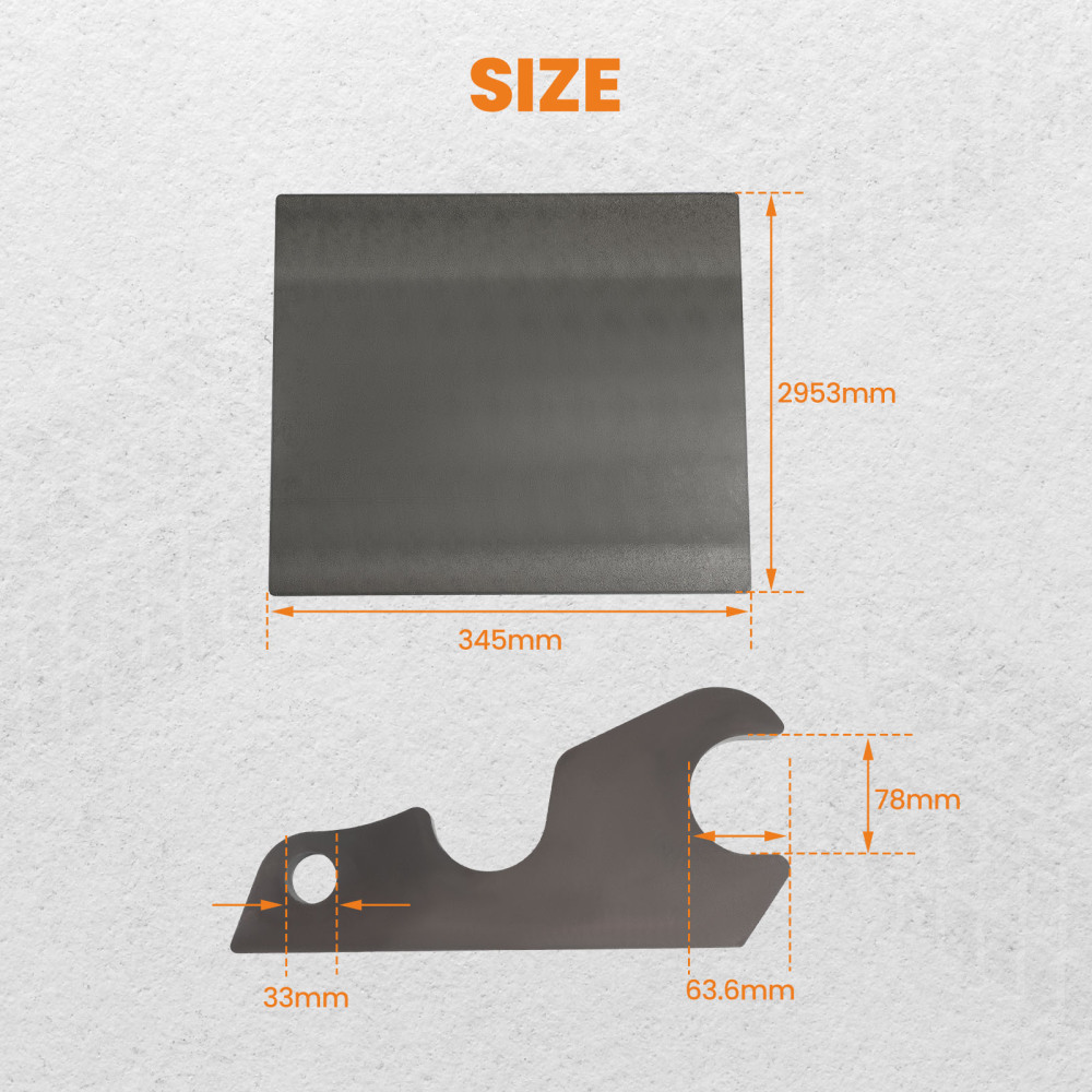 Excavator Quick Change Adaptor Ears Mount Plate compatible for Kubota KX040 KX71 KX033 U35