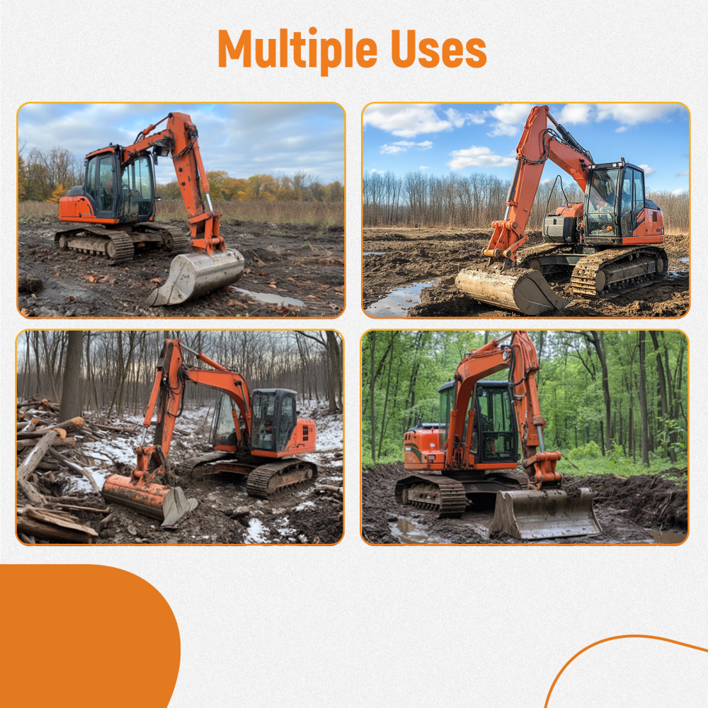 Attachment Excavator Quick Attach Mount Ears compatible for Kubota KX71 KX91 KX121 U35