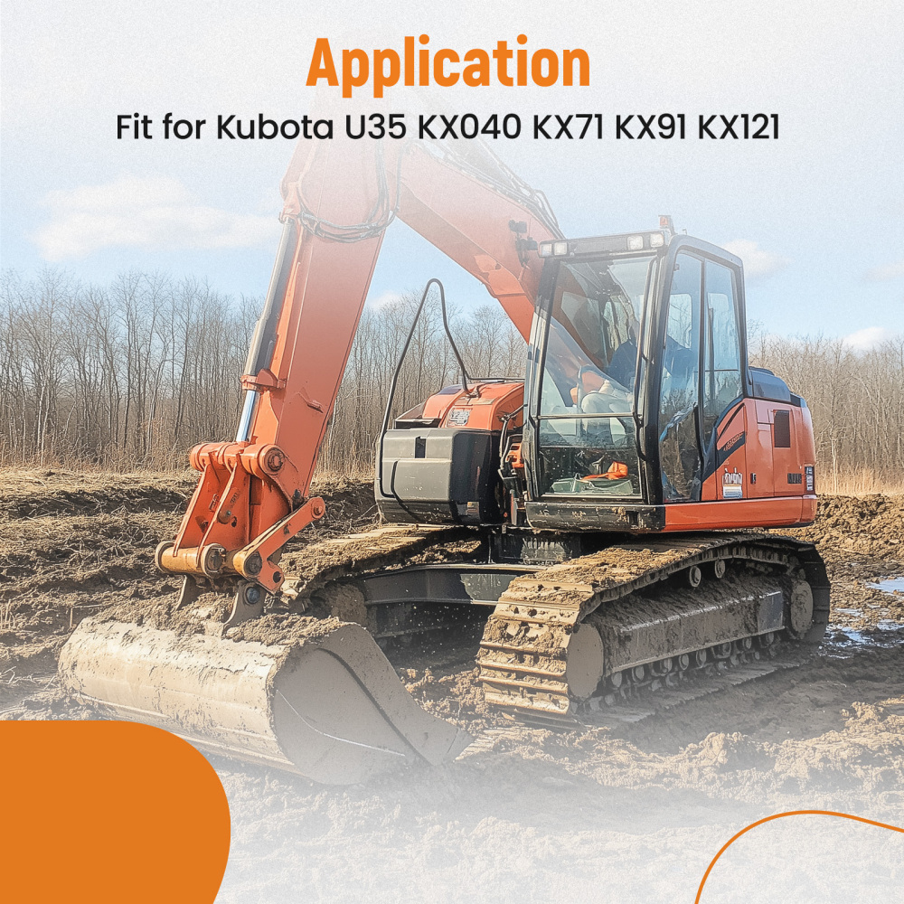 Attachment Excavator Quick Attach Mount Ears compatible for Kubota KX71 KX91 KX121 U35