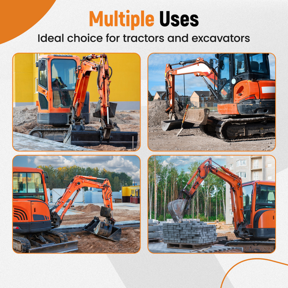 Excavator Quick Attach Bucket Ears Attachment compatible for Kubota U55KX191Newest