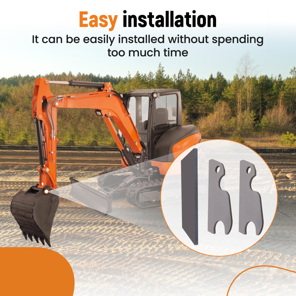 Excavator Quick Attach Bucket Ears Attachment compatible for Kubota U55KX191Newest