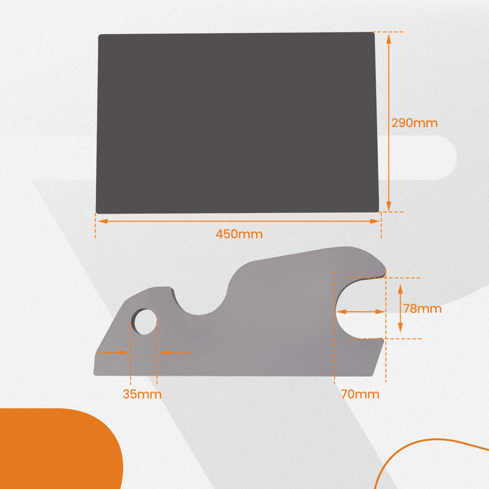 Excavator Quick Attach Bucket Ears Attachment compatible for Kubota U55KX191Newest