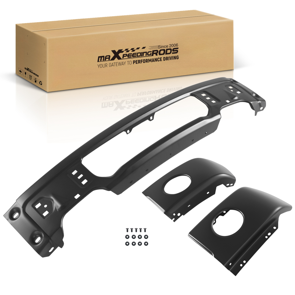 Black Bumper Bar Front compatible for Ford F150 2009-2014 Steel 9L3Z17757DPTM