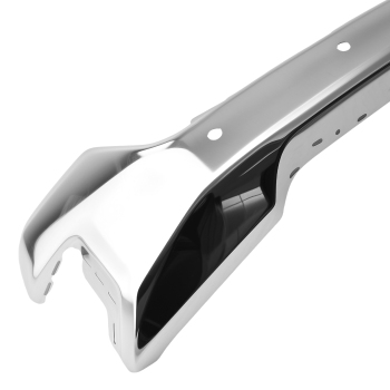 Front Bumper Steel compatible for Chevy Silverado 1500 2019-2022 Chrome Split Type
