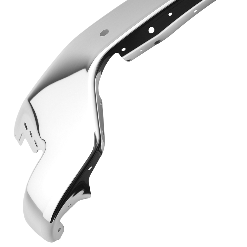 Front Bumper Steel compatible for Chevy Silverado 1500 2019-2022 Chrome Split Type