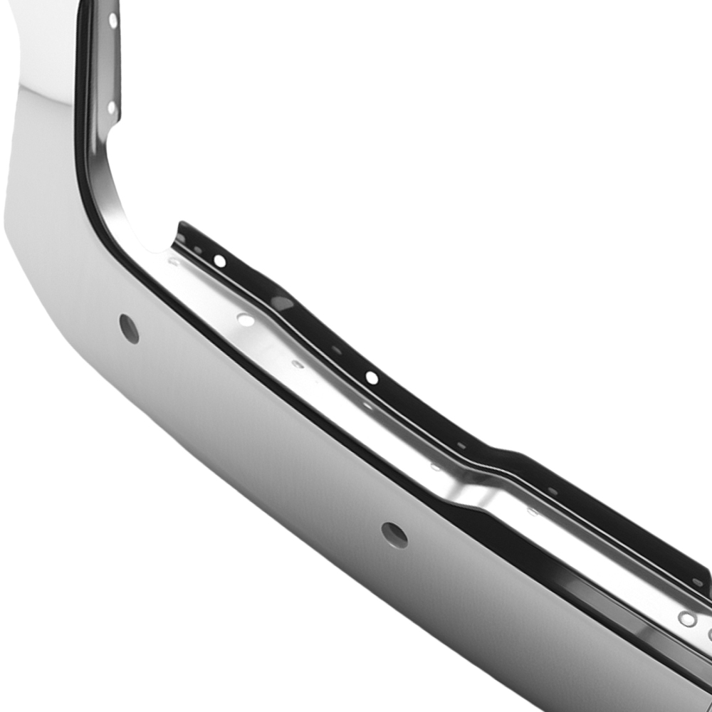 Front Bumper Steel compatible for Chevy Silverado 1500 2019-2022 Chrome Split Type