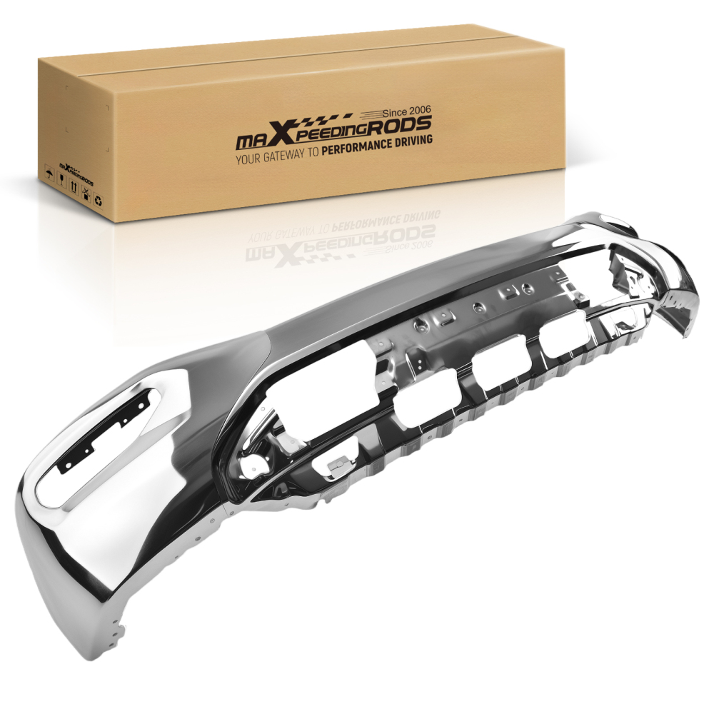 Front Bumper Face Chrome Steel compatible for GMC Sierra 1500 2016-2018 GM1002867