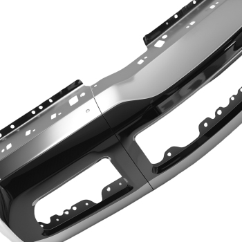 Front Bumper Face compatible for Ford F-250 Super Duty 2017-2019 Chrome Steel Split