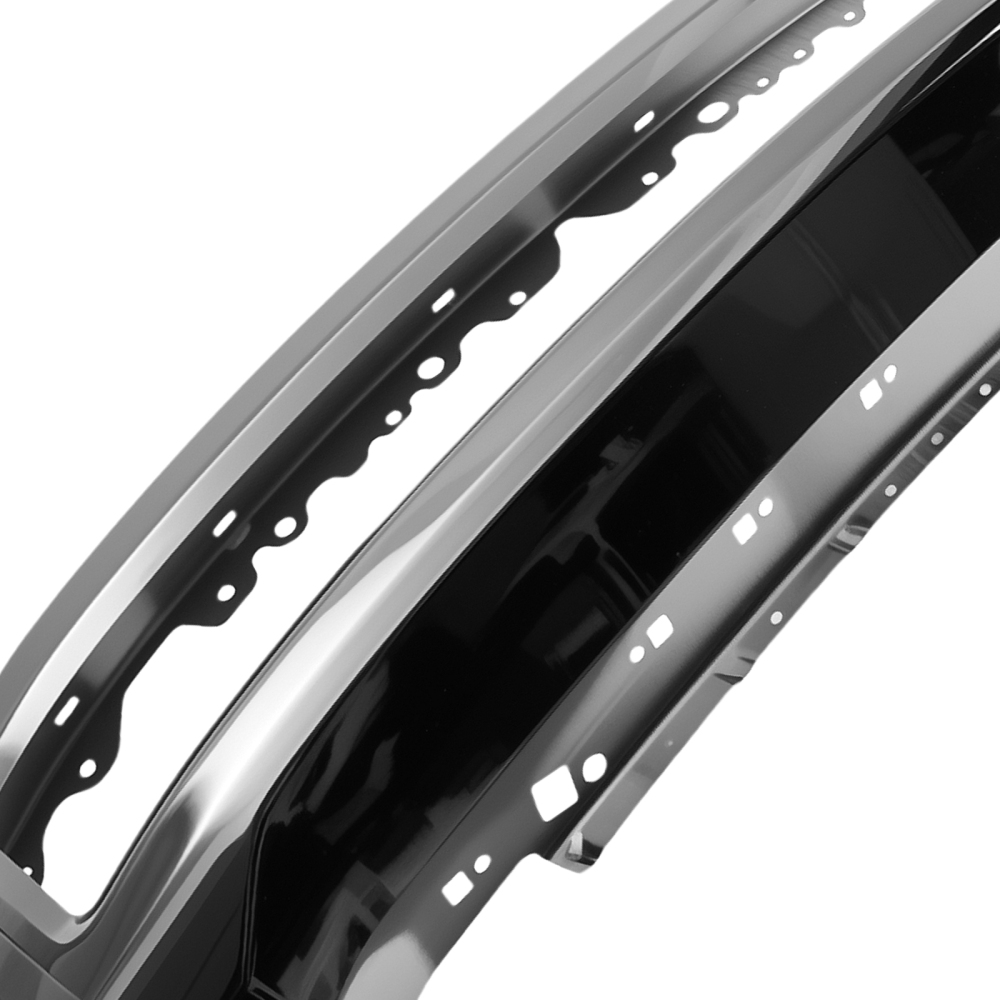 Front Bumper Face compatible for Ford F-250 Super Duty 2017-2019 Chrome Steel Split