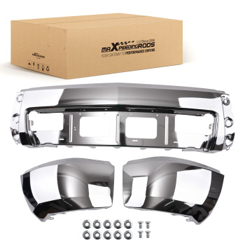 Bumper Chrome Front compatible for Chevrolet Silverado 1500 14-15 Steel 23173677