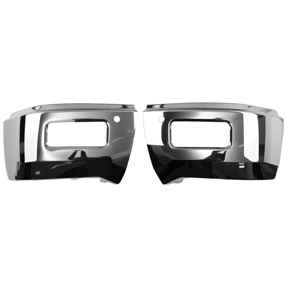 Chrome Front Bumper Face compatible for Chevrolet Silverado 1500 14-15 Steel Split