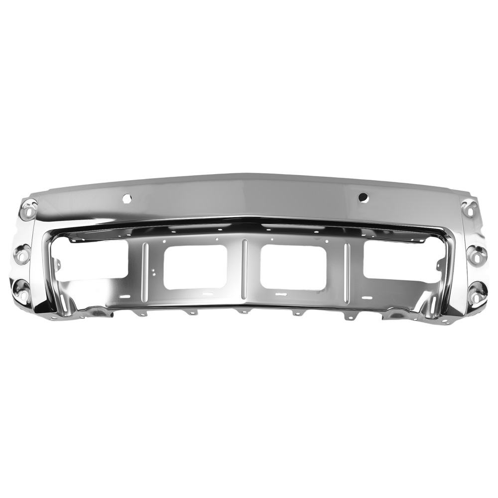 Chrome Front Bumper Face compatible for Chevrolet Silverado 1500 14-15 Steel Split