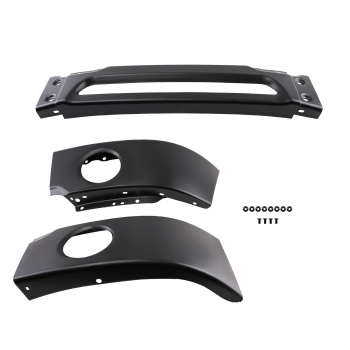 Front Bumper Bar compatible for Ford F-150 2006-2008 6L3Z17757DAPTM Steel W/ Fog Hole