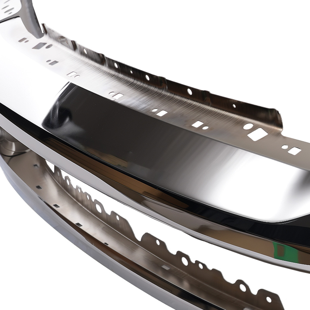 Bumper Bar Front Chrome Steel compatible for Ford F-250 F-350 Super Duty 2017-2019