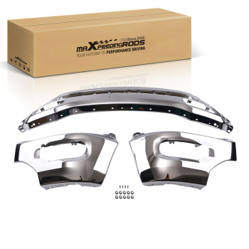 Bumper Bar Front Chrome Steel compatible for RAM 1500 2019-2024 5ZB88SZ0AD SPLIT Type