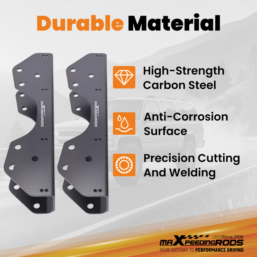 Axle C-notch Kit compatible for Chevy S10 Blazer compatible for GMC Sonoma 1982-2003 Steel 5mm