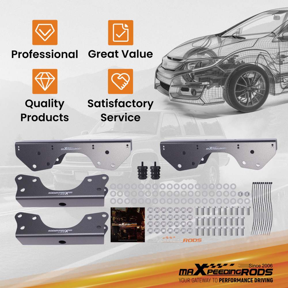 Axle C-notch Kit compatible for Chevy S10 Blazer compatible for GMC Sonoma 1982-2003 Steel 5mm