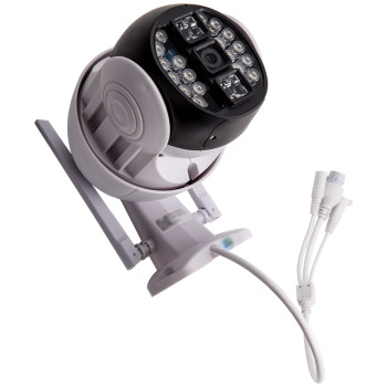 Weatherproof Outdoor Camera 1080P Pan Tilt Zoom Remote View UK Plug compatible for White