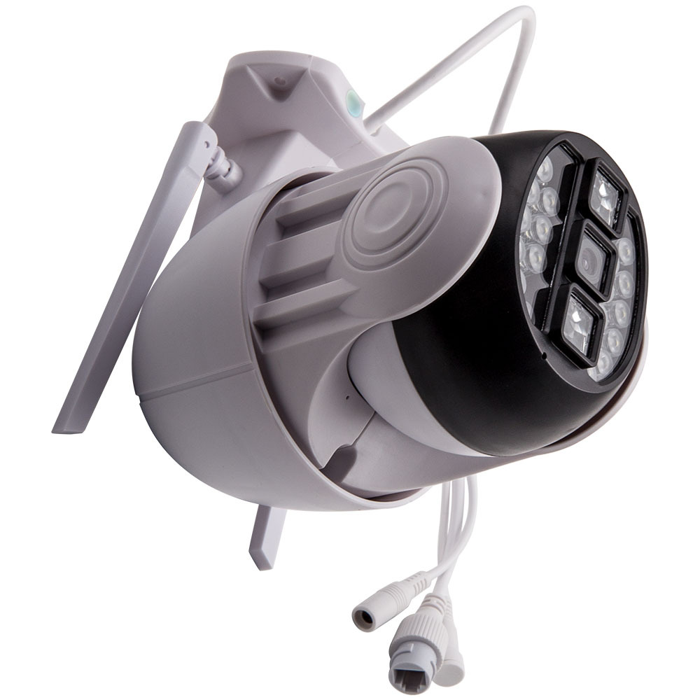 Weatherproof Outdoor Camera 1080P Pan Tilt Zoom Remote View UK Plug compatible for White