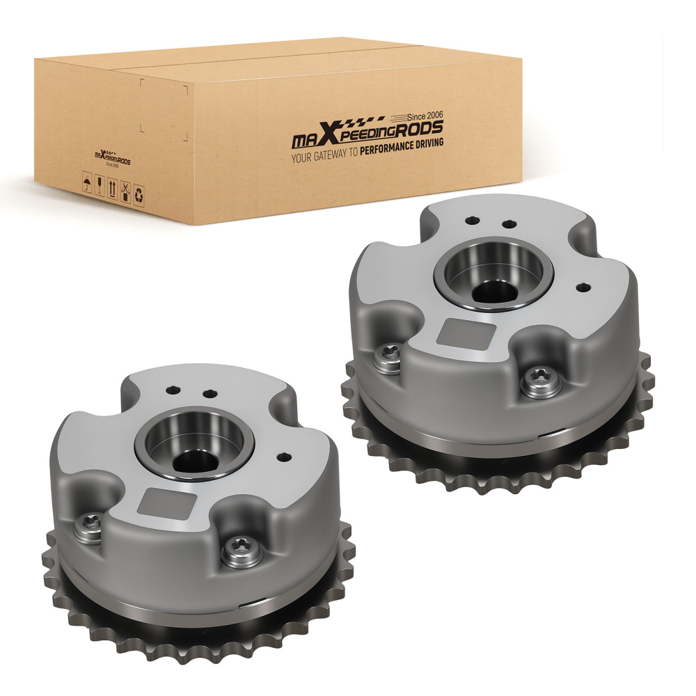 2pcs Camshaft Adjuster Actuator compatible for Audi R8 4.2L 2010-2015 06E109083M 06E109084M