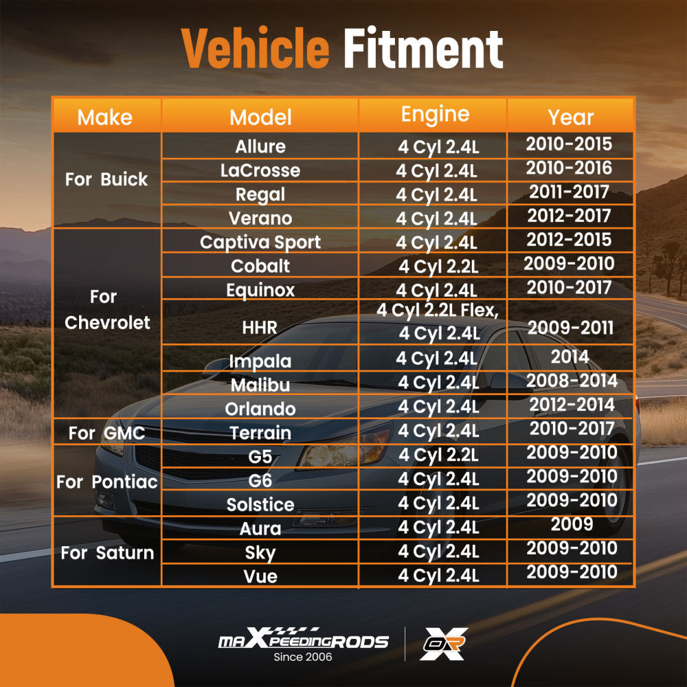 1*Engine Camshaft compatible for Buick Allure compatible for LaCrosse Regal Verano 2.4L 2010-2017 12604896