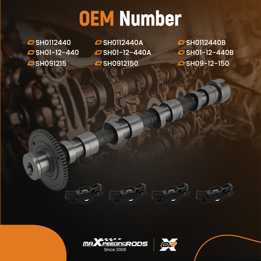 Camshaft4 Rocker Arms Set compatible for Mazda 6 2.2D 2012-2017 SH01-12-440B
