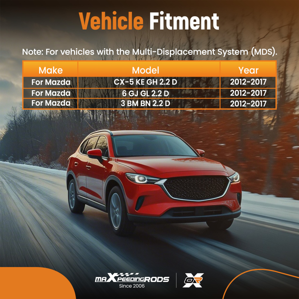 Camshaft4 Rocker Arms Set compatible for Mazda 6 2.2D 2012-2017 SH01-12-440B