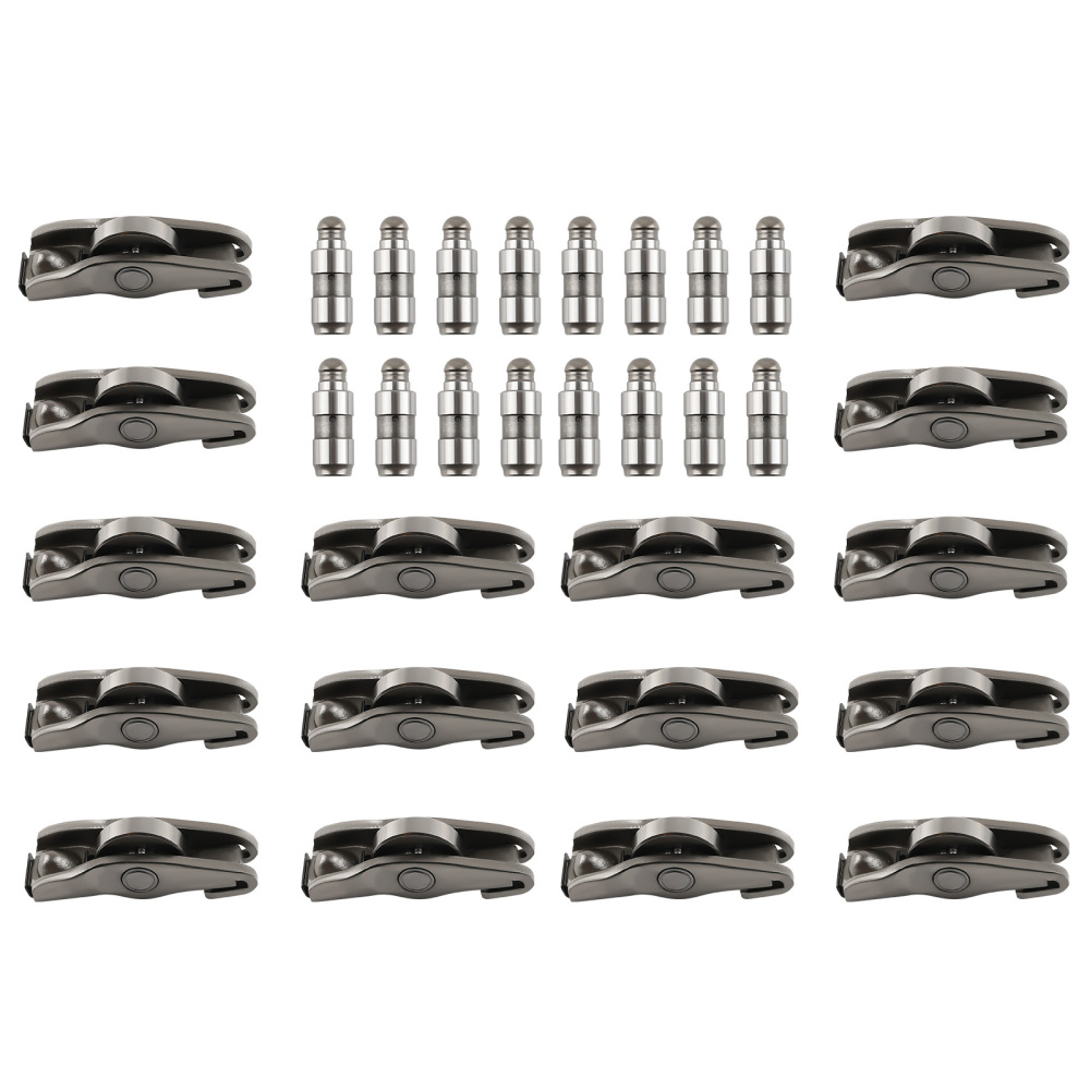 16pcs Exhaust Rocker ArmsHydraulic Lifters Kit Compatible for Audi A3 A4 A6 Q5 TT 2.0T